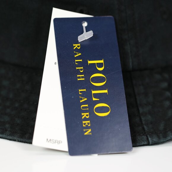 NWT POLO RALPH LAUREN WOMEN BIG PONY & #3 PATCH BEACHSIDE BUCKET HAT BLACK/RED - Picture 5 of 5